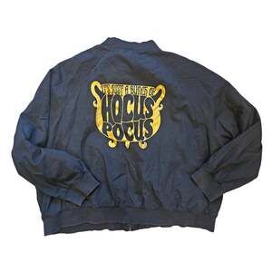 Disney Hocus Pocus Witchy Bomber Jacket Black Plus Size 2XL
